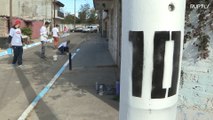 Messi's hometown painted white and blue ahead of World Cup