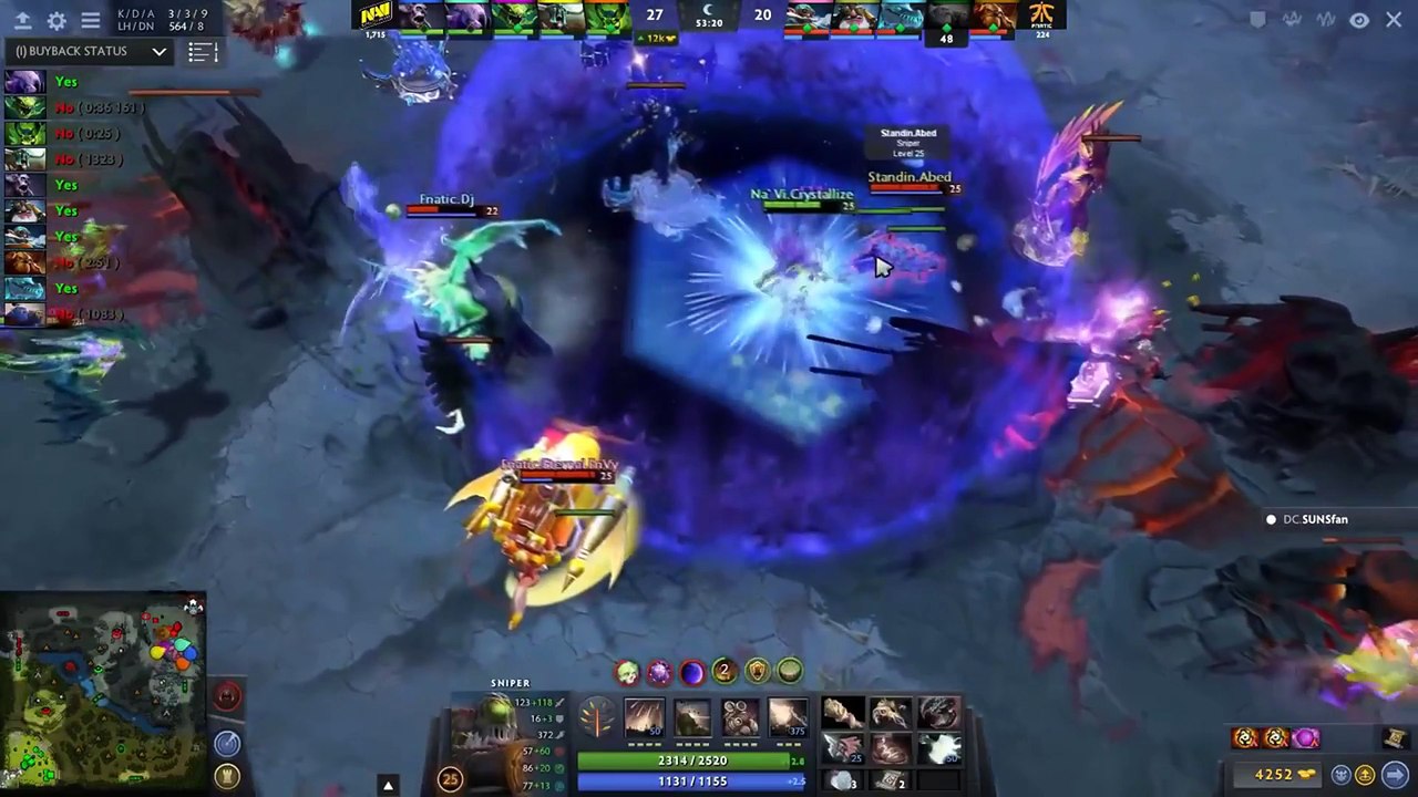 NAVI vs FNATIC - Loser Bracket - MAJOR DreamLeague 8 DOTA 2