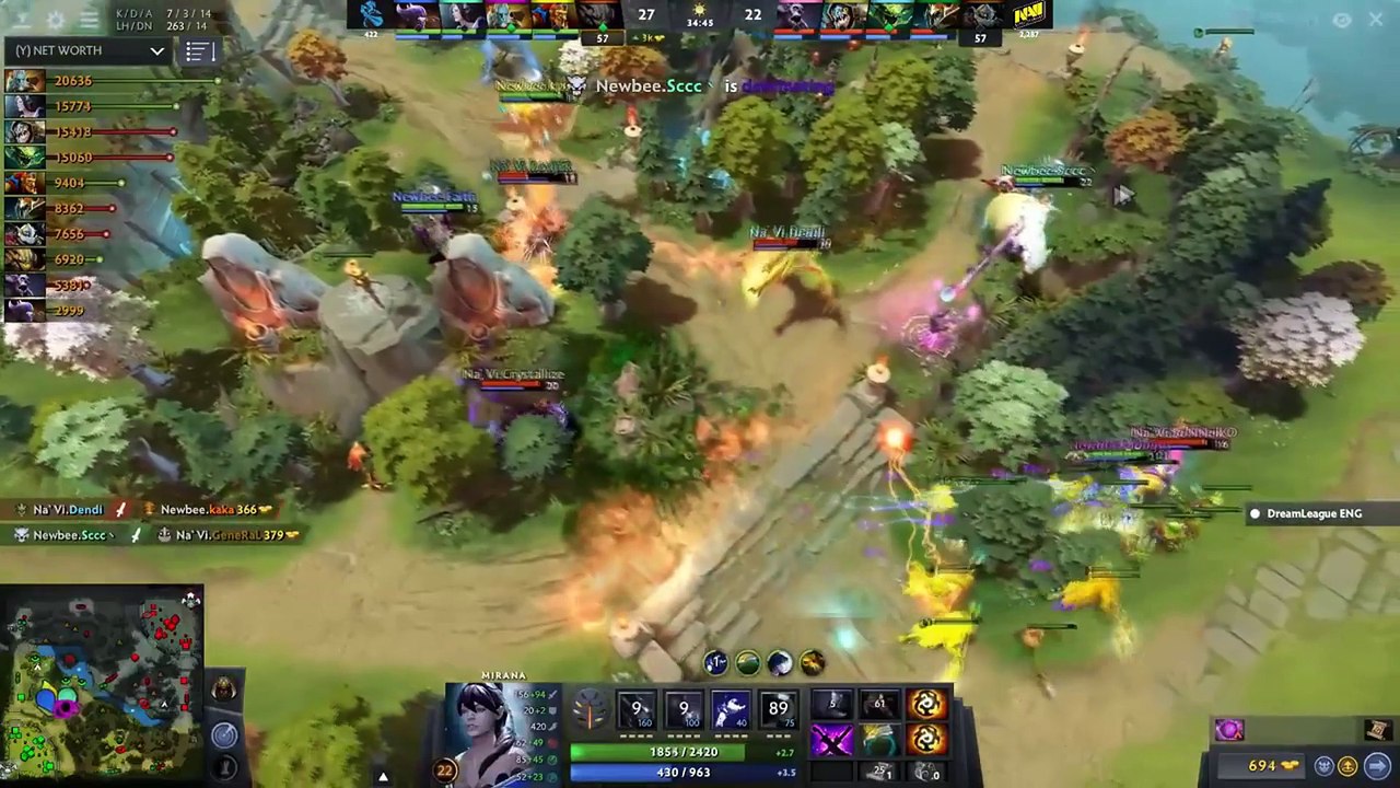 NAVI vs NEWBEE - CIS vs CHINA ELIMINATION - MAJOR DreamLeague 8 DOTA 2