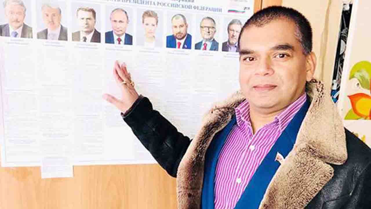 Bihar man Abhay Kumar Singh Vladimir Putin की P...