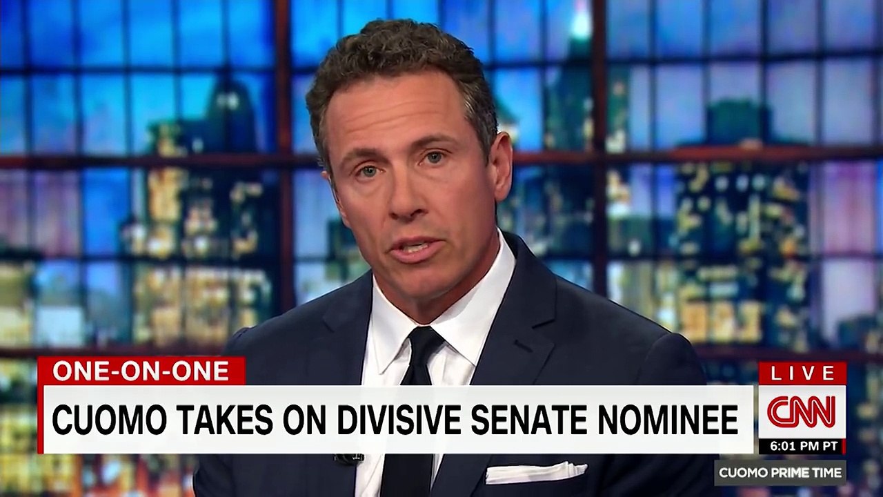 Chris Cuomo takes on divisive GOP Senate nominee on prime time