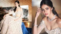 Ananya Panday gleams and glows in an Off-White Manish Malhotra dress | FilmiBeat