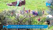 6 killed, 28 injured after bus falls into gorge in Tamil Nadu