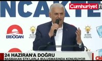 Yıldırım'ın mitinginde AKP'li belediye başkanına tepki