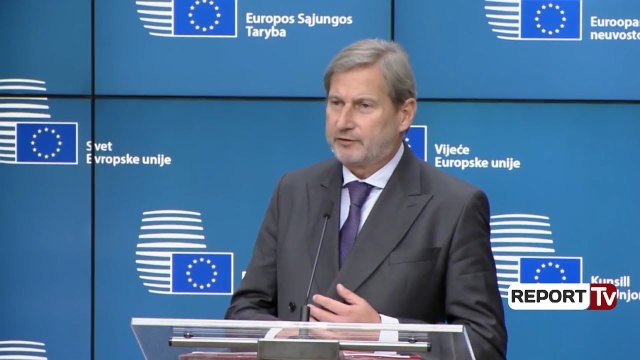 Report Tv - Hahn: Shqipëria plotësoi kërkesat, ne duhet të mbajmë premtimin