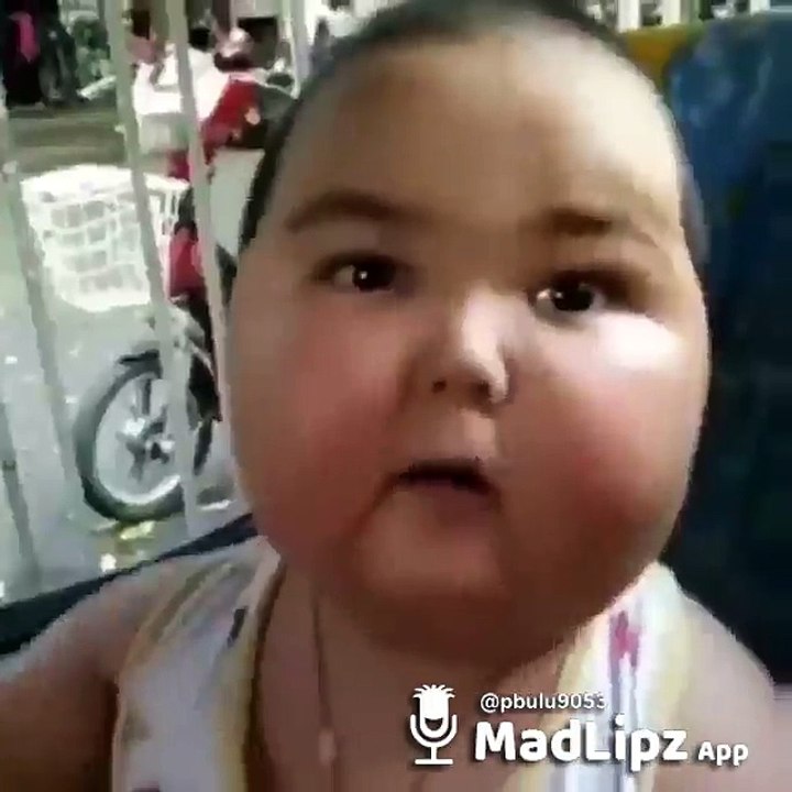 Funny baby talking
