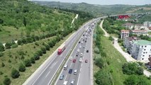 Kocaeli'nde Bayram Trafiği Yoğunluğu