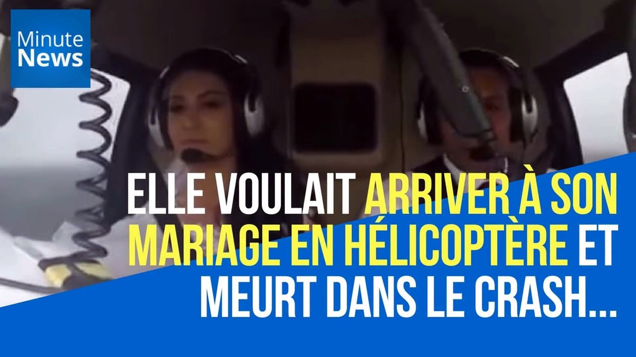 Elle voulait arriver à son mariage en hélicoptère et meurt dans le crash