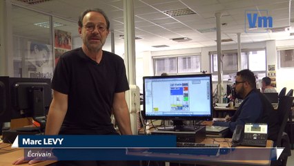 Marc Levy rédacteur en chef d'un jour à Var-matin