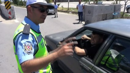 Aksaray’da drone ile trafik uygulaması