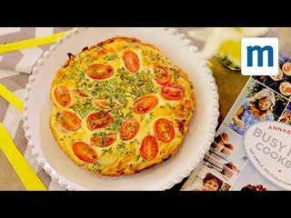 Easy cheese and tomato frittata | Annabel Karmel's Busy Mum's Cookbook