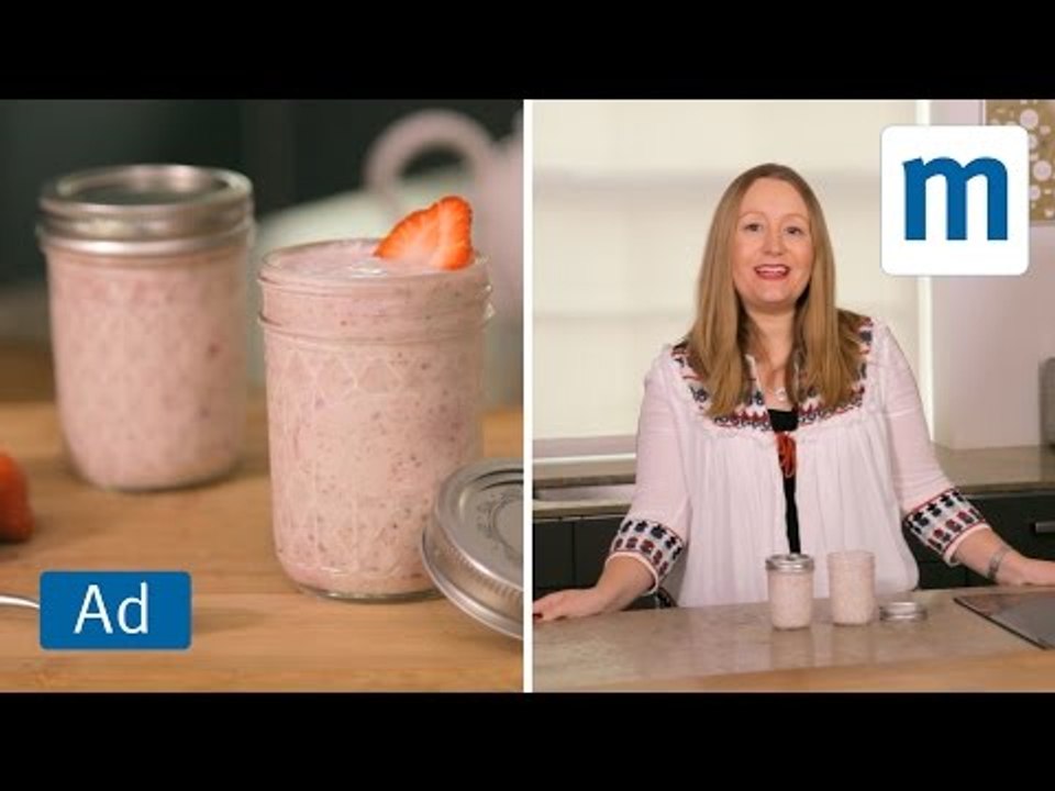 Strawberry overnight oats | Arla Big Milk