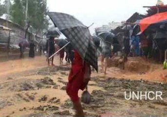 Скачать видео: Flooding, Landslides Affecting More than 10,000 Rohingya Refugees in Cox's Bazar, UNHCR Says