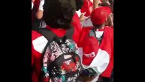 Hinchas peruanos en inauguración de Mundial de Rusia