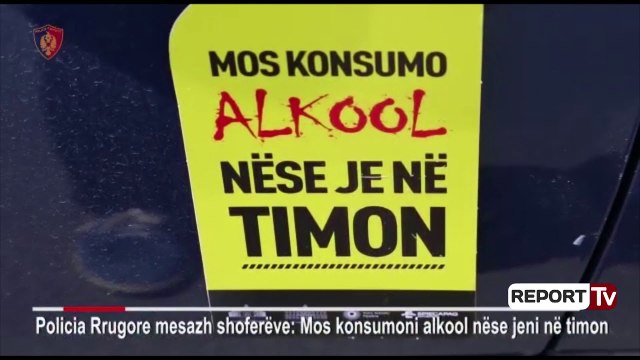 'Thuaji JO alkoolit'/Policia Rrugore mesazh shoferëve që konsumojnë alkool dhe drejtojnë automjetin