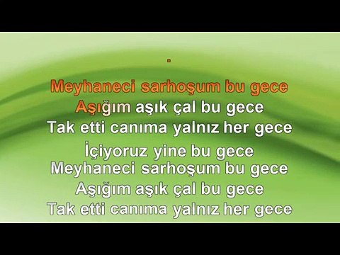 Çelik Meyhaneci 1994 TÜRKÇE KARAOKE