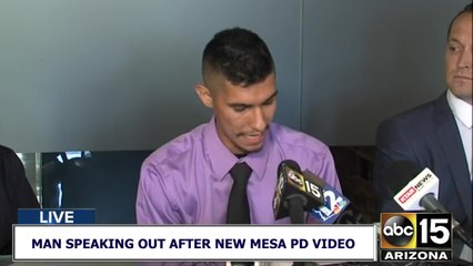Man speaks out after new Mesa PD video