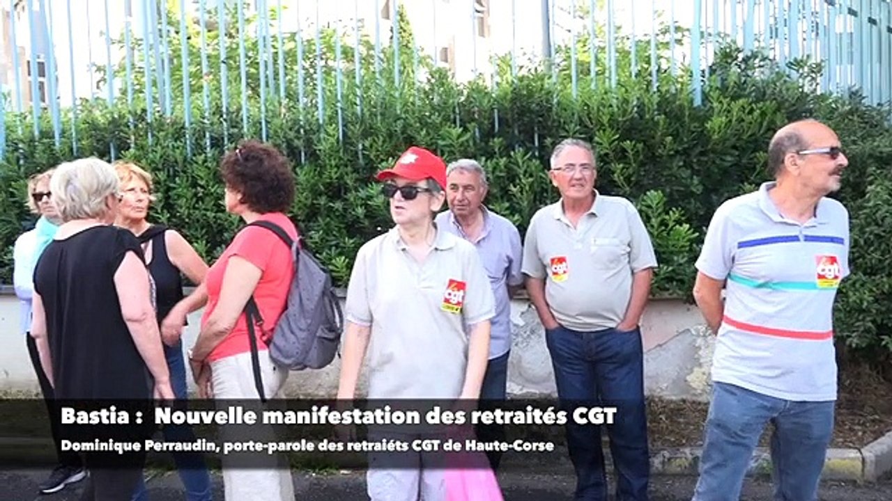 Augmentation de la CSG, gel des pensions. Les retraités dans la rue à Ajaccio et Bastia