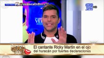 El cantante Ricky Martin en el ojo del huracán por fuertes declaraciones