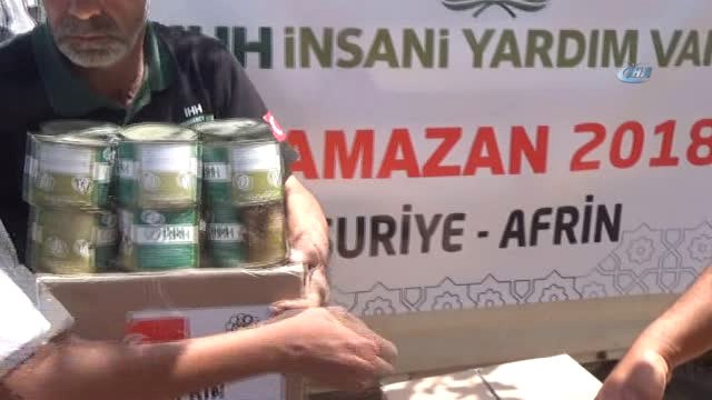 İhh Fırat Kalkanı Bölgesinde Yardım Dağıttı
