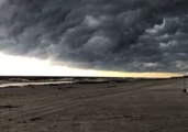 Storm Clouds Darken Sky at North Carolina Beach