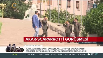 Hulusi Akar ile Scaparrotti arasında kritik görüşme