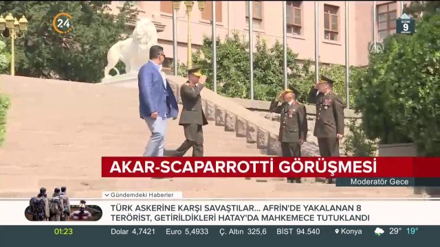 Hulusi Akar ile Scaparrotti arasında kritik görüşme