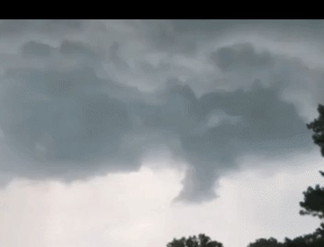 Rotating Clouds Seen Over Moncks Corner, South Carolina