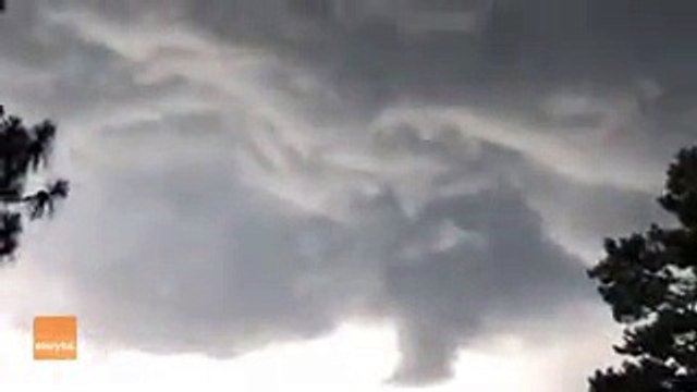 Rotating Clouds Seen Over Moncks Corner, South Carolina