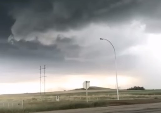 Storm Brings High Winds And Hail to Estevan, Saskatchewan