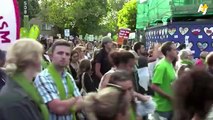 NOW: Londoners are marching to honor the lives of those killed in the Grenfell Tower fire one year ago.