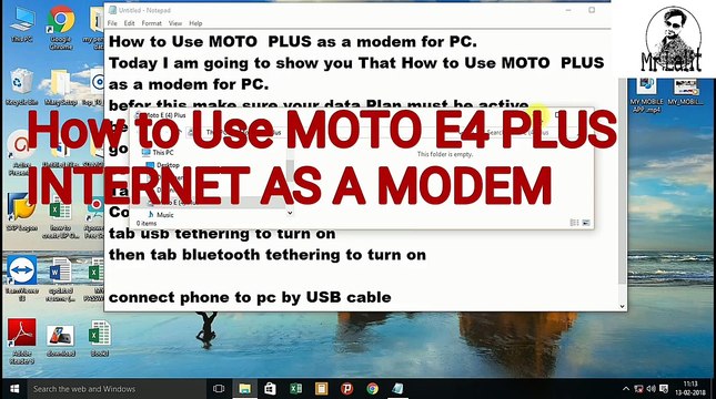 how To Connect android Mobile Internet To PC via USB all by Learning HUb.