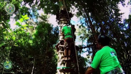 Team building: treetop zipline adventures in Kanchanaburi