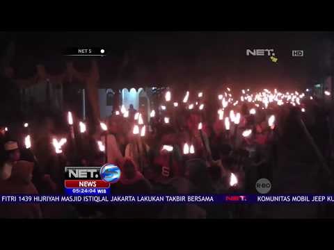 Ribuan Warga Ikuti Pawai Obor-NET5