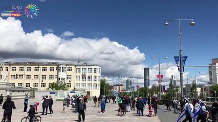 بروفة السلام الوطني في استاد ياكتنبرج