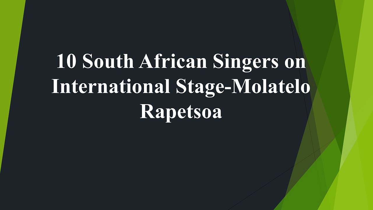 10 Most Popular South African Music Singles-Molatelo Rapetsoa