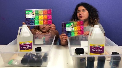 1 GALLON OF SUPER CRUNCHY GLITTER SLIME VS 1 GALLON OF SUPER CRUNCHY GLITTER SLIME