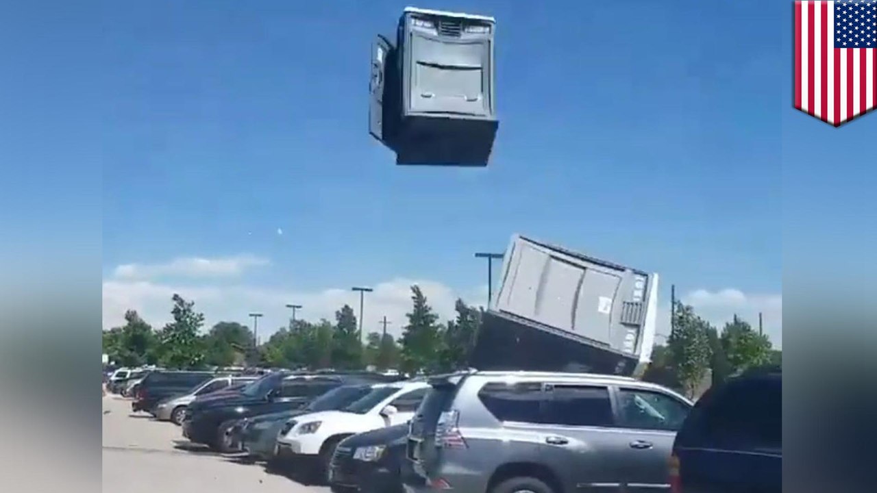Porta-Potties in flight, afternoon delight