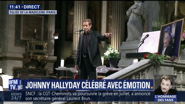 L'hymne à Johnny , Chris Evans rend hommage au rockeur à la Madeleine