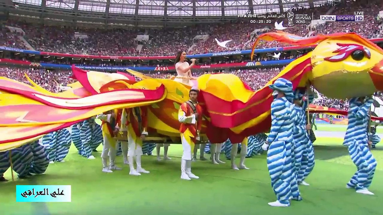 جانب من حفل أفتتاح مونديال روسيا 2018