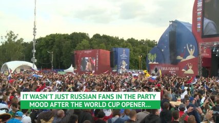 Fans from across the world in party mood after Russia win