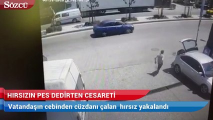 Hırsızın pes dedirten cesareti