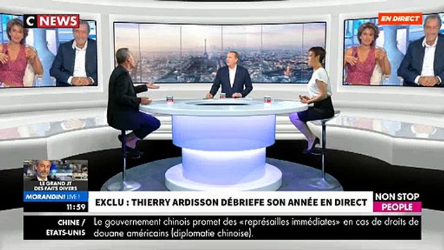EXCLU - Thierry Ardisson s'adresse en direct dans Morandini Live à Anne Nivat, grand reporter de guerre , et à Jean-Jacques Bourdin - VIDEO