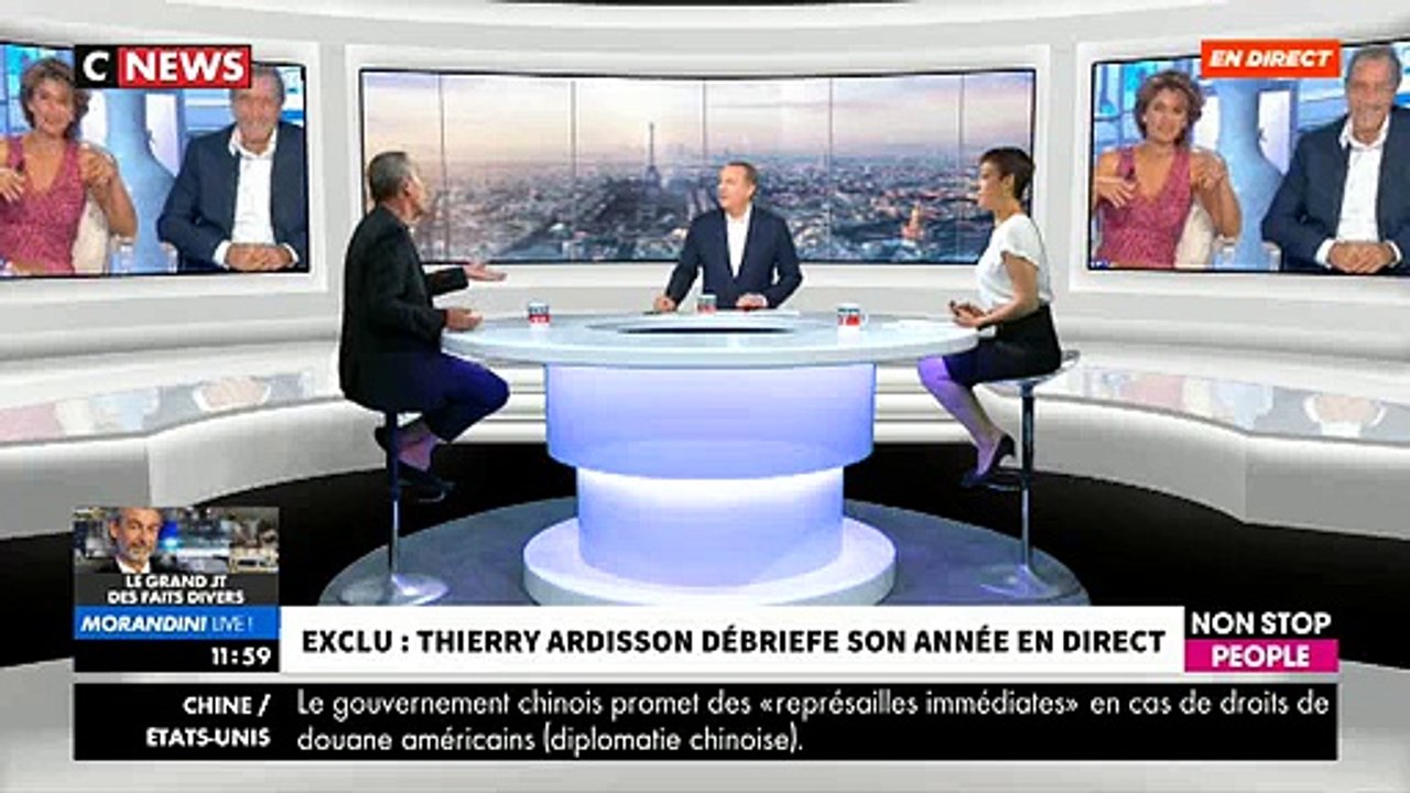EXCLU - Thierry Ardisson s'adresse en direct dans "Morandini Live" à Anne Nivat, "grand reporter de guerre", et à Jean-Jacques Bourdin - VIDEO