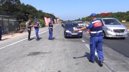 İstanbul Şile'de Jandarmadan Bayram Denetimi
