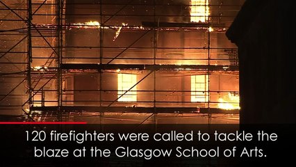 Devastating fire breaks out at Glasgow's Mackintosh Building