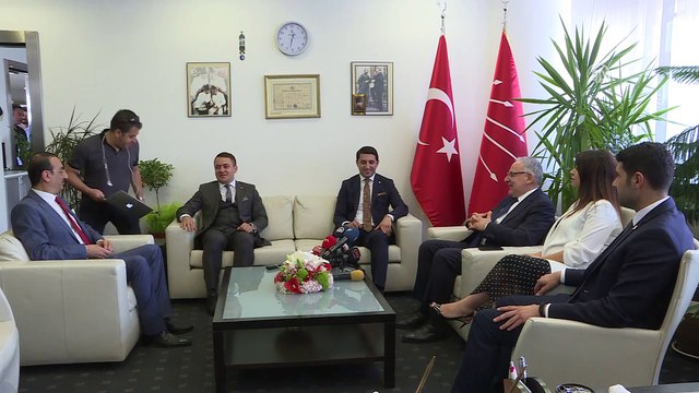 Siyasi partilerde bayramlaşma - SP heyetinden CHP'ye ziyaret - ANKARA