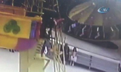 Lunaparkta balerin faciası kamerada