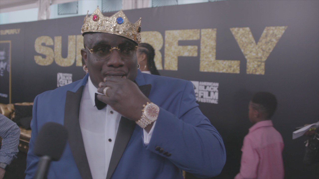 Check Out Rapper Big Bank Black's Crown At 'SuperFly' Premiere