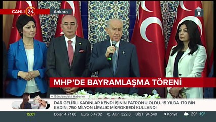 MHP'de bayramlaşma töreni